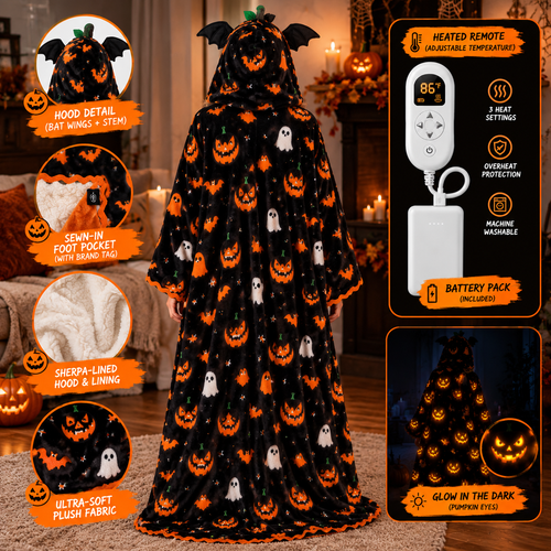 Pumpkin Cloak Heated Robe